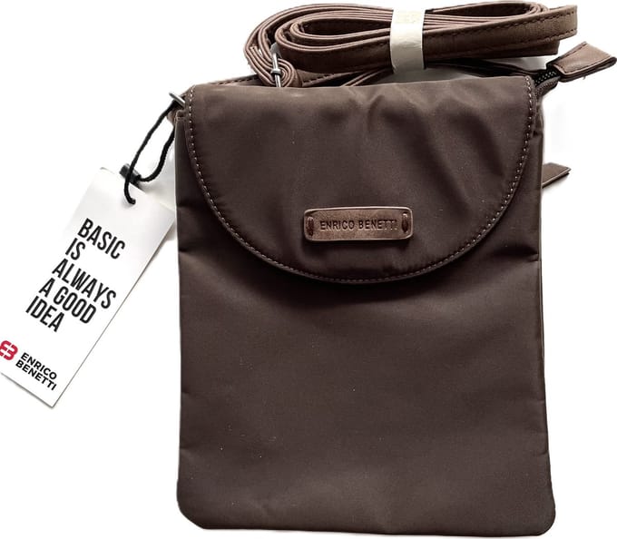 Kleine Schoudertas - Crossbodytas - telefoontasje - Bruin