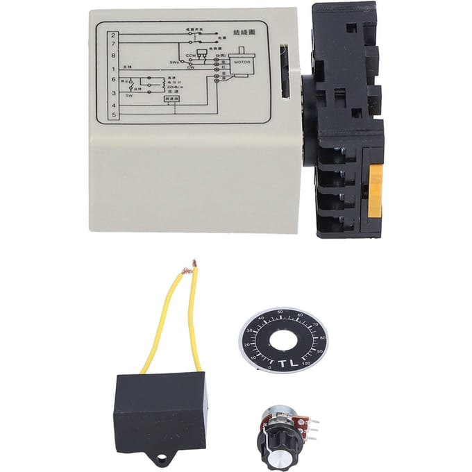 BERM Régulateur de Vitesse de Moteur AC Séparé Monophasé 6W ?200W 90?2800tr/min 220V240V SS?22