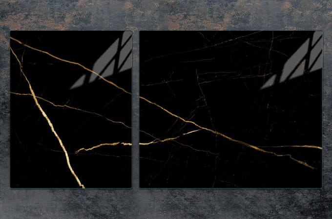 TMK ArtDeko - Snijplank Set - Glas - 100x52 cm - Marmer