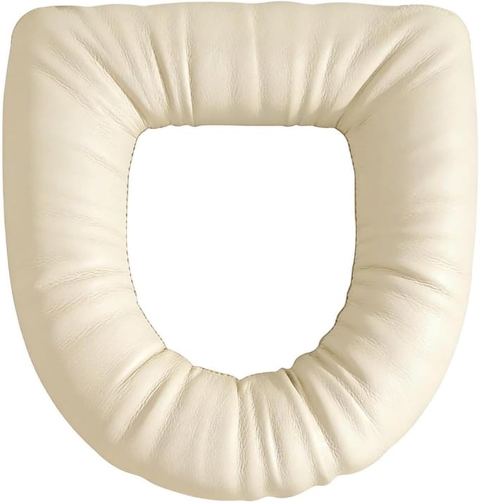 Toiletbril Kussen - Zachte Toiletverhoger - Verbeterd Zitcomfort - Waterdicht Elastisch - Universele Pasvorm - Wit
