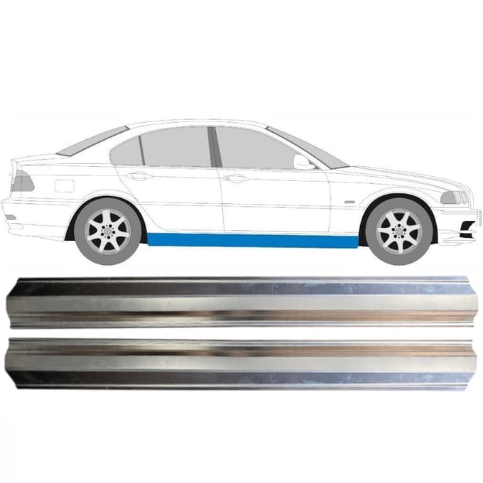 Reparatie dorpel voor BMW 3 E46 1998-2006 / Links + Rechts / Set