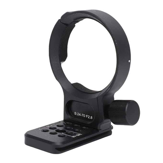 Collier d'objectif Monture Trépied Alliage d'Aluminium Conception de Base Surdimensionnée Support d'Objectif Support pour black