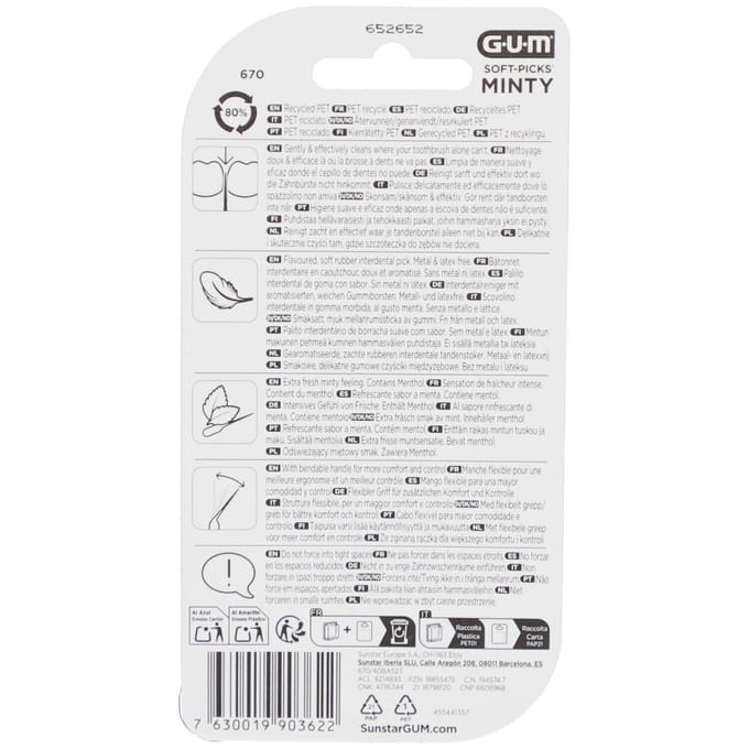 GUM Soft Picks Minty Medium 40 Tandenborstel