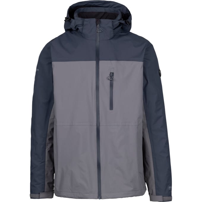 Trespass Heren Curbridge TP75 Waterdichte Jas (Stormgrijs)