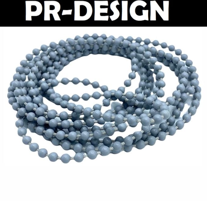 Rolgordijn ketting Kunststof 300 cm eindeloos - grijs