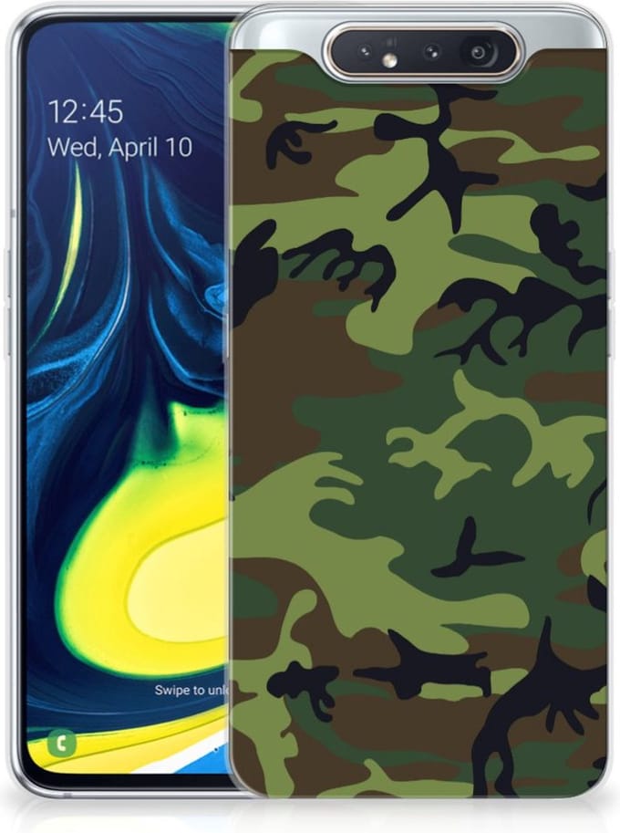 TPU Hoesje voor Samsung Galaxy A80 TPU bumper Army Dark
