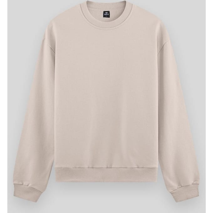 Heren Effen Rundhals Sweatshirt
