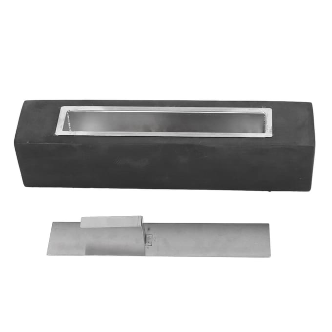 Tafelmodel Vuurkorf Innovatieve Veilige Rechthoekige Draagbare Tafelmodel Vuurkorf voor Verwarming Achtertuin gray