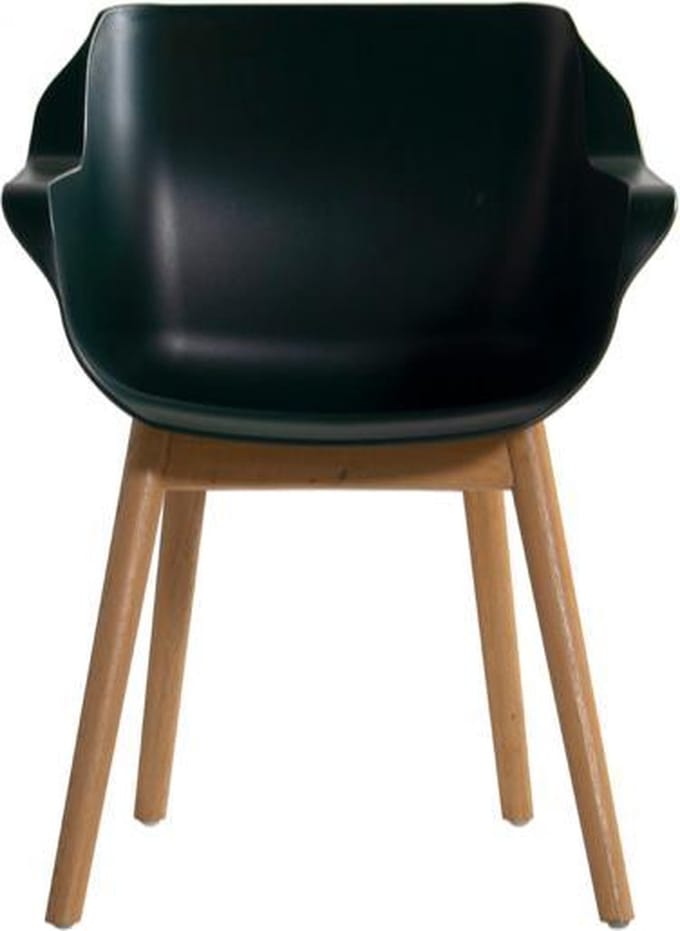 Hartman Sophie Studio dining armstoel - Night Green - Teak poot OP=OP