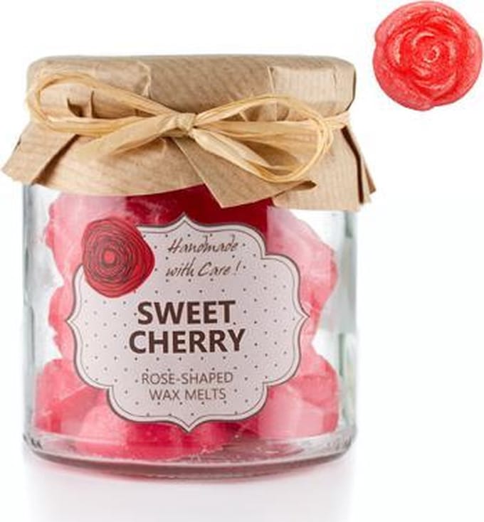 O.W.N. Candles 18 Scented Wax Melts Gift Jar Sweet Cherry