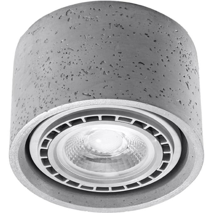 Betonnen plafondlamp Sollux Lighting Basic 1