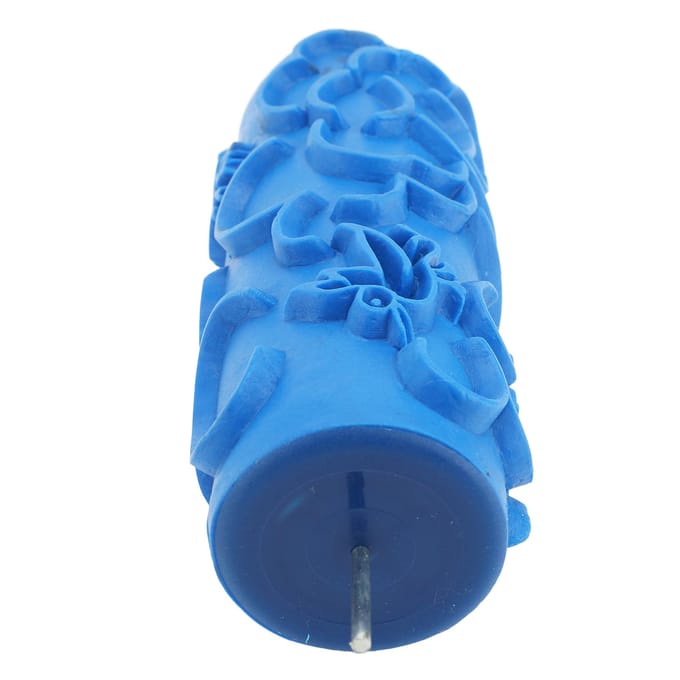 Outil Rouleau de Texture Lavable Réutilisable Caoutchouc Décoratif Art Rouleau de Texture Manchon pour Peinture 101Y 101Y blue