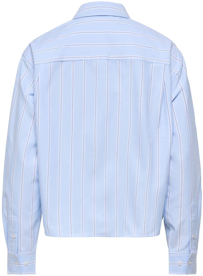 Only Blouse Onlelowen Ls Stripe Shirt Wvn Ex 15380467 Zen Blue/cloud Dancer Dames Maat - XL