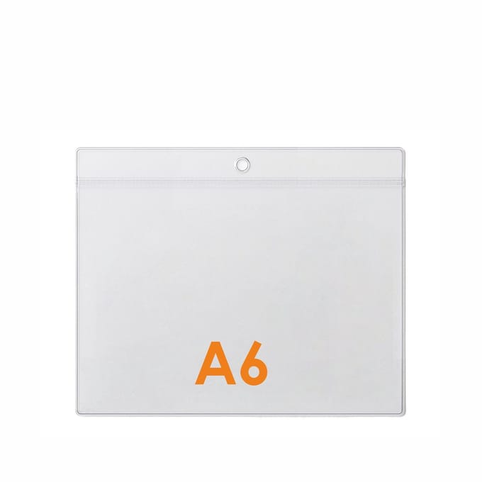 10 stuks - A6 Prijskaarthoesje / Meubelkaarthoes / Kaarthouder / Badgehouder - Type PHS-A6-Liggend