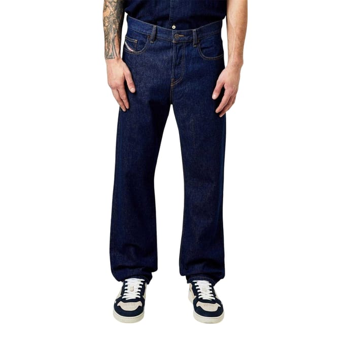 Diesel Heren Viker Rechte Jeans (Blauw)