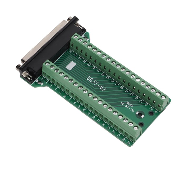 DB37 Connecteur Breakout Bornier Droit PCB Isolé Anti-Interférence AC300VDB37?M2