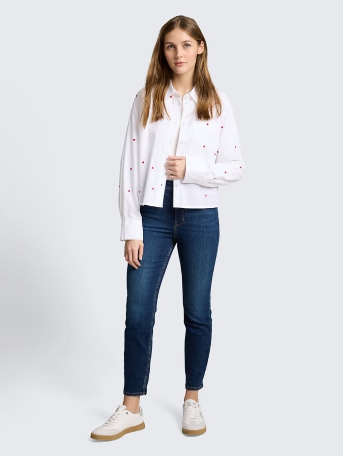 Tom Tailor Denim - TTLOTTE SLIM jeans - Maat 27 - Used Mid Stone Blue Denim