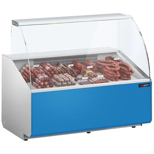 GGM Gastro Kühltheke - 1300mm - Frontblende Hellblau