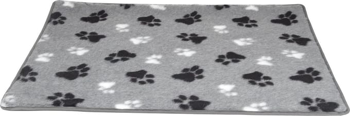 Hundos Vetbed met voetprint Maat S 72x48 cm Grijs met voetprint