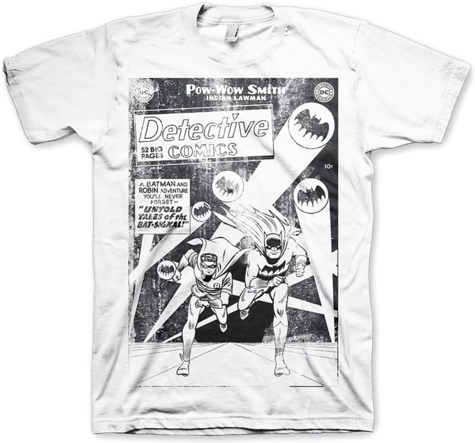 DC Comics Batman Heren Tshirt -2XL- Detective Comics Distressed Wit