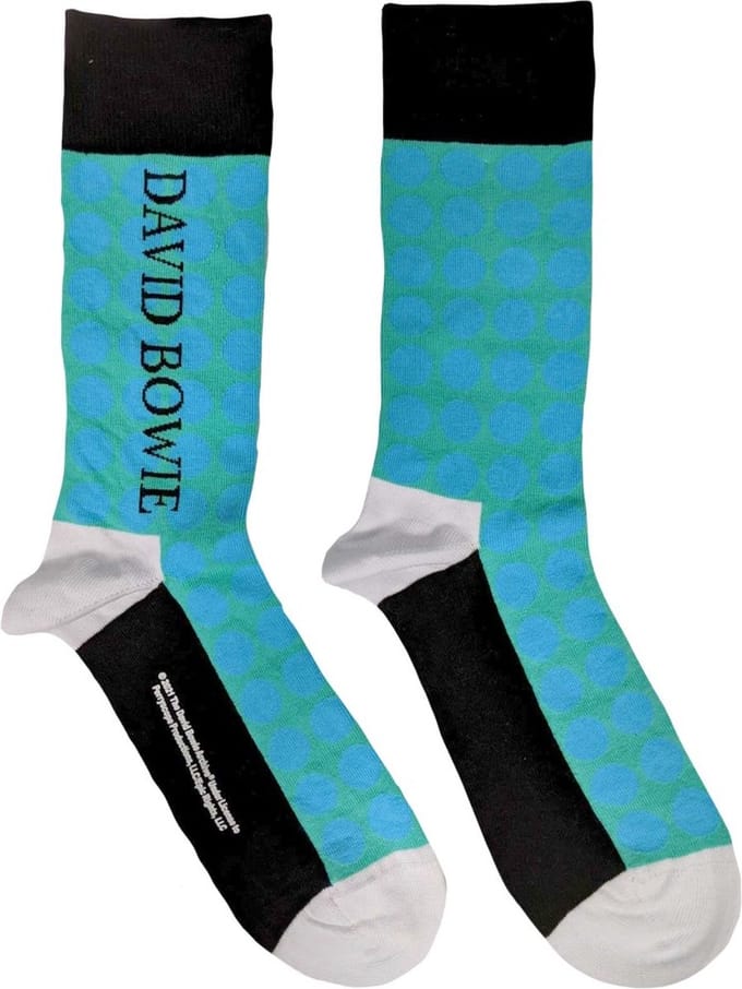 David Bowie - Circles Pattern Sokken - EU 40-45 - Blauw