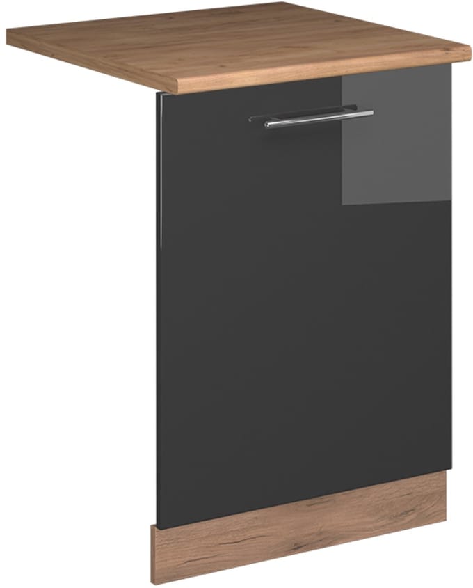 Vicco Fame-Line Vaatwasserfrontpaneel – 60 cm, WB Eik Antraciet Hoogglans