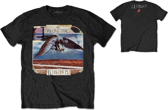 The Rolling Stones Heren Tshirt -XL- LA Friday Zwart