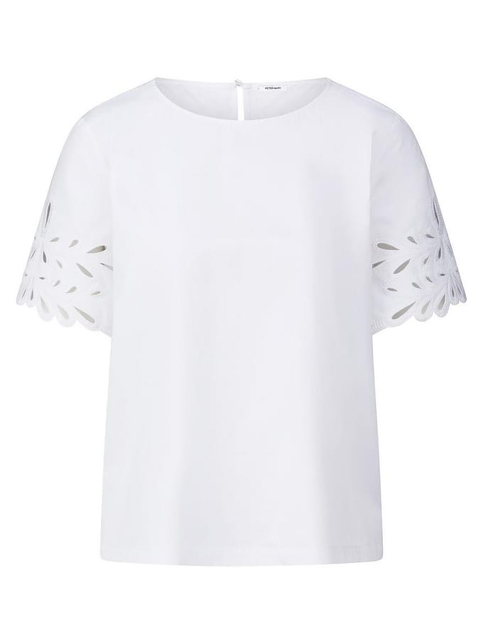 Blouse Van Peter Hahn wit