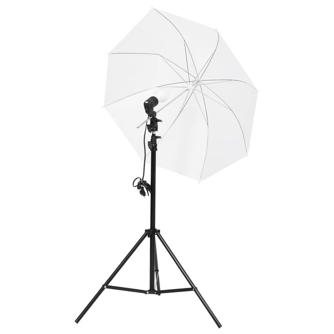 vidaXL - Fotostudioset - met - verlichtingsset - achtergrond - en - reflector