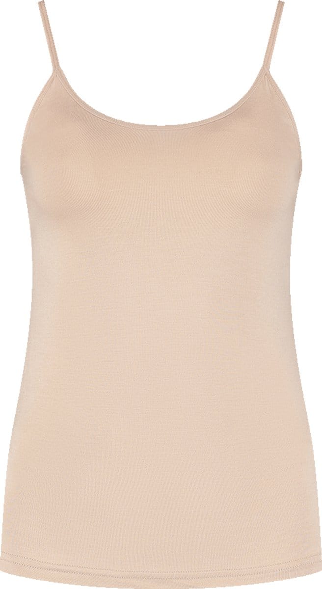 Boru Bamboo - Dames Singlet - Skin - M - Bamboe Hemd - Spaghettibandjes - Ademend - Anti-Bacterieel - 2324