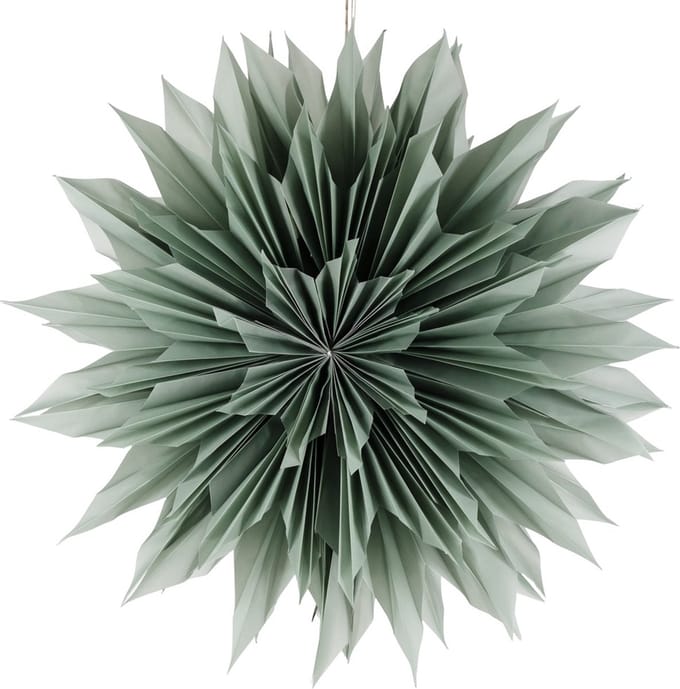 Kerstster sun 80cm turquoise met pendel