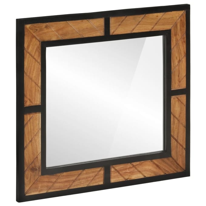 vidaXL - Badkamerspiegel - 60x1x55 - cm - massief - acaciahout
