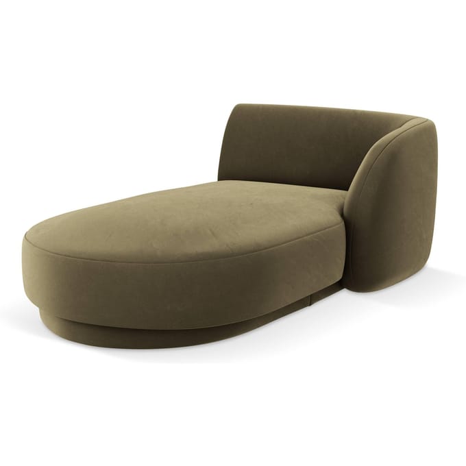 Chaise longue Miley rechts velvet | Micadoni Limited Edition