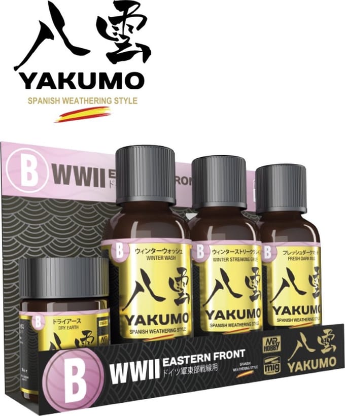 Mr. Hobby Modelbouwdecoratie - AMMO MIG WY02 YAKUMO WWII Eastern Front - Weathering Set Effecten set