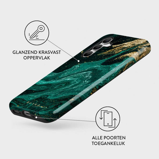 Burga Tough Backcover voor de Samsung Galaxy A55 - Emerald Pool