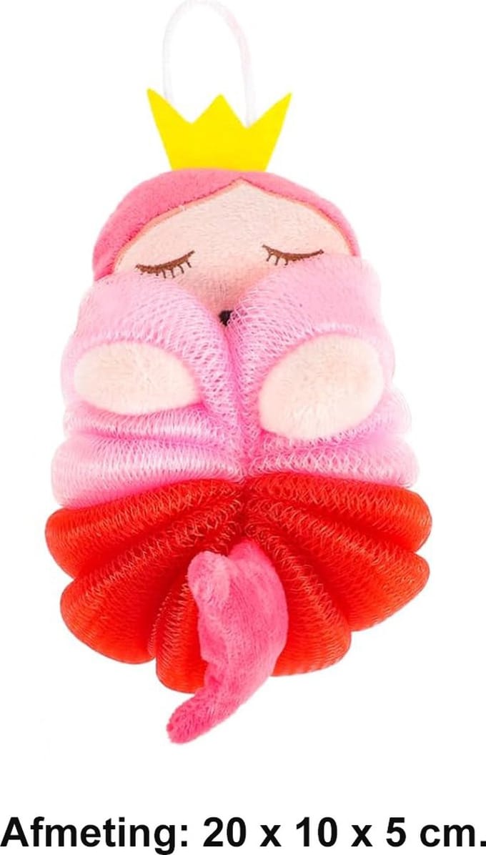 NTB Bad- en douche Puff Spons- voor kinderen - Prinses - Afmeting: 20 x 10 x 5 cm.
