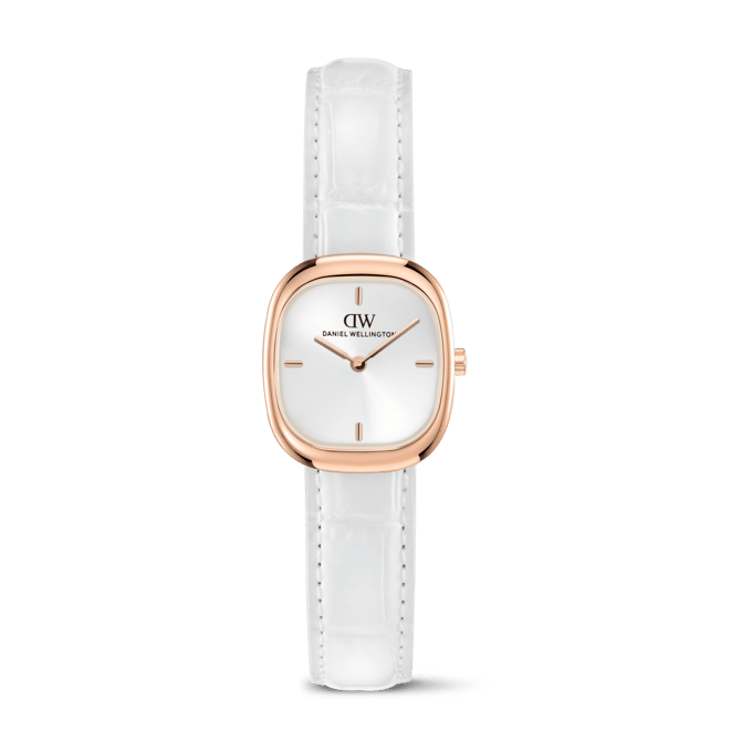 Daniel Wellington DW Watch Corta White-Croc Rose Gold 24mm