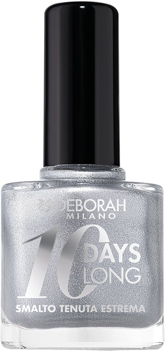 Deborah Milano 10 Days Long, 11 ml, Zilver, Silver, Kleurend, Bescherming, Fles, Borstel
