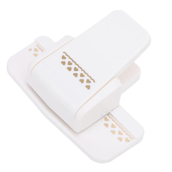 Randpons Leuke Embossing Patroon Gatponser voor 120-220g Knutselpapier Scrapbooking Bruiloft white