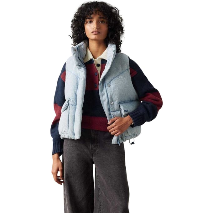 Levis Bubble Western-vest voor dames (Lichtblauw)