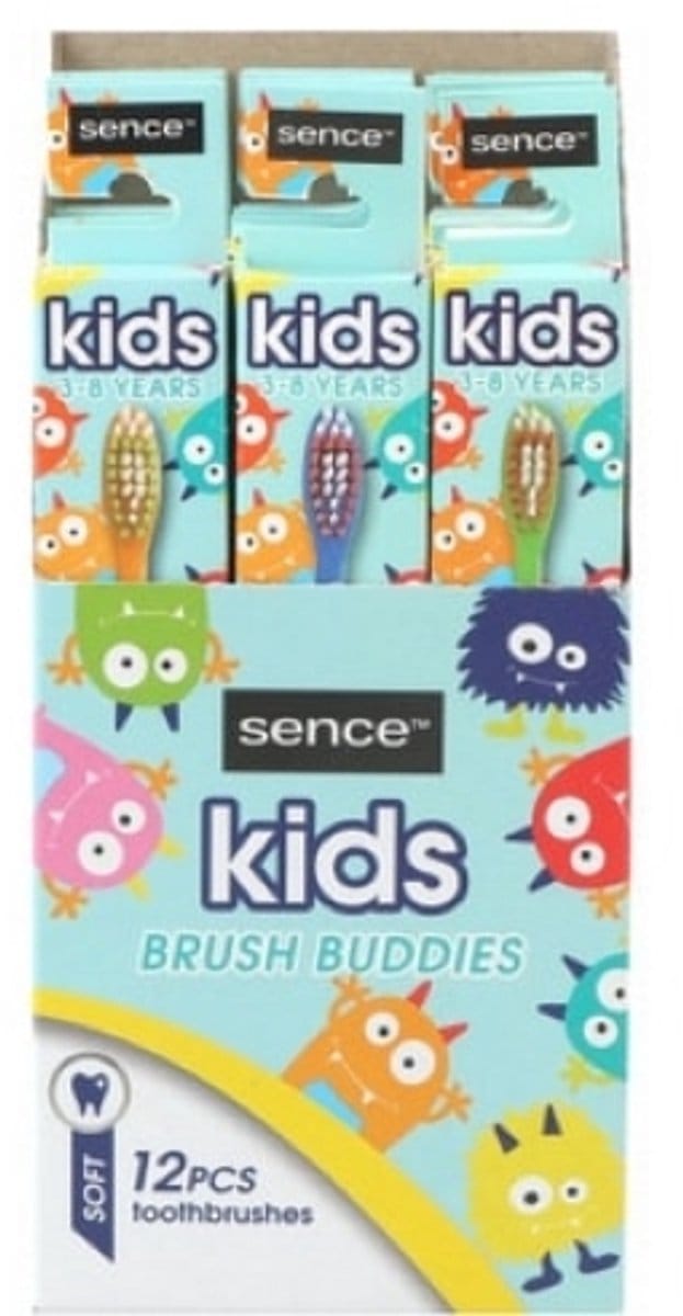 12x Sence Tandenborstels Fresh Kids Soft