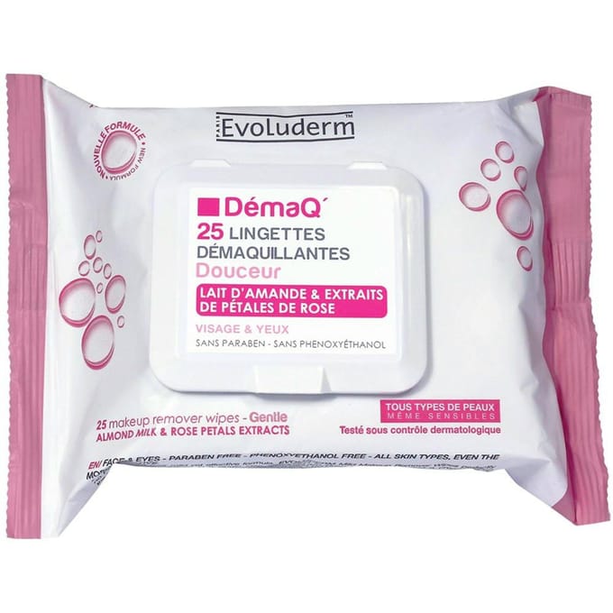 Evoluderm Make Up Remover All Skin Types Cleansing Wipes 25 st