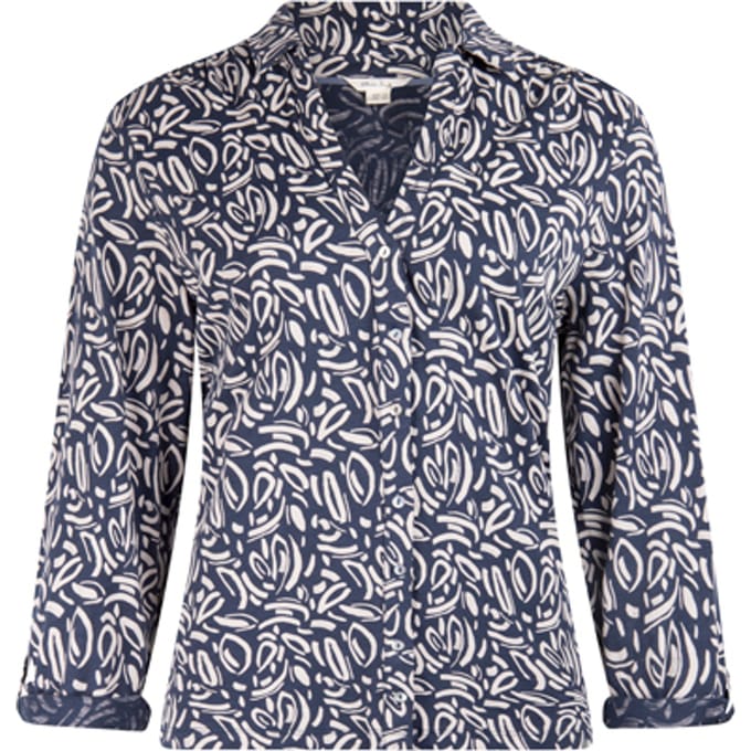 White Stuff Annie Jersey Shirt Navy Printed Taglia: 24 | Magliette intime Outlet | Donna | Blu