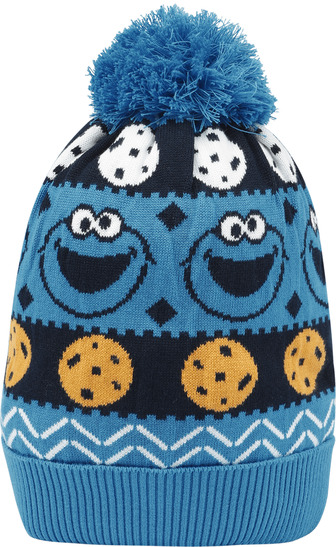 Sesame Street Cookie Monster Unisex Beanie - meerkleurig - Standard