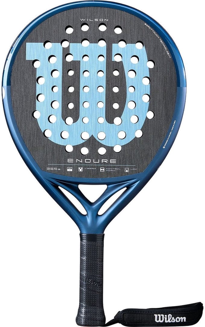 Wilson Endure V1 Padelracket - Zwart / Lichtblauw | Maat: ONE SIZE