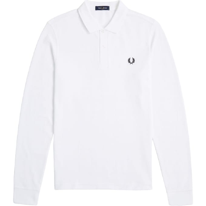 Fred Perry poloshirt wit lange mouw - 52