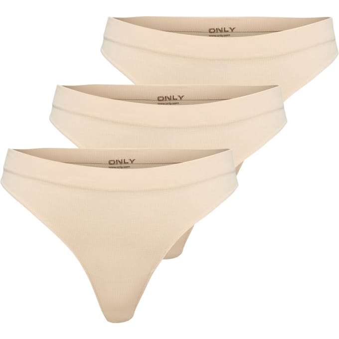 Only Vicky Rib Strings Dames (3-pack)