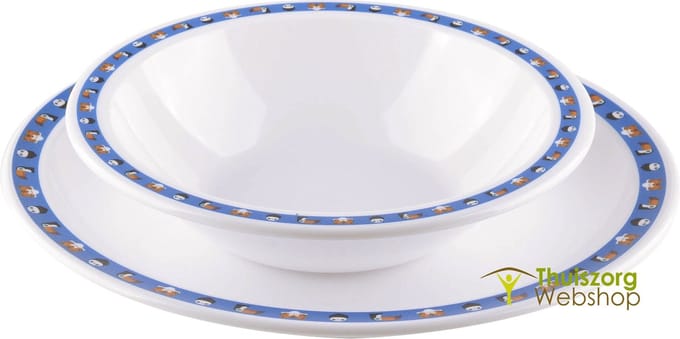 Onbreekbaar en versierd bord Zootex : Kommetje Zootex 400 ml