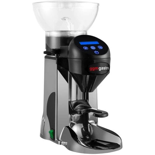 GGM Gastro Kaffeemühle - 1kg - 77dB - Mit automatischer Dosierung - Silber Zilver