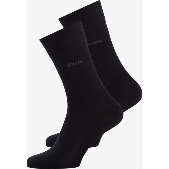 Brax Heren Sokken  Style 2-PACK HERENSOKKEN black, zwart, maat 39-42